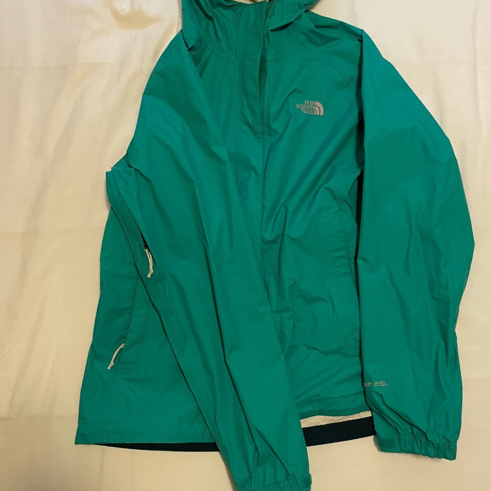 North Face Green Rain Jacket